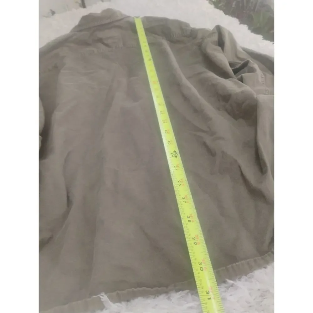Vintage American Eagle Outfitters Mens XXL Athletic Fit Khaki Utility Work Shirt